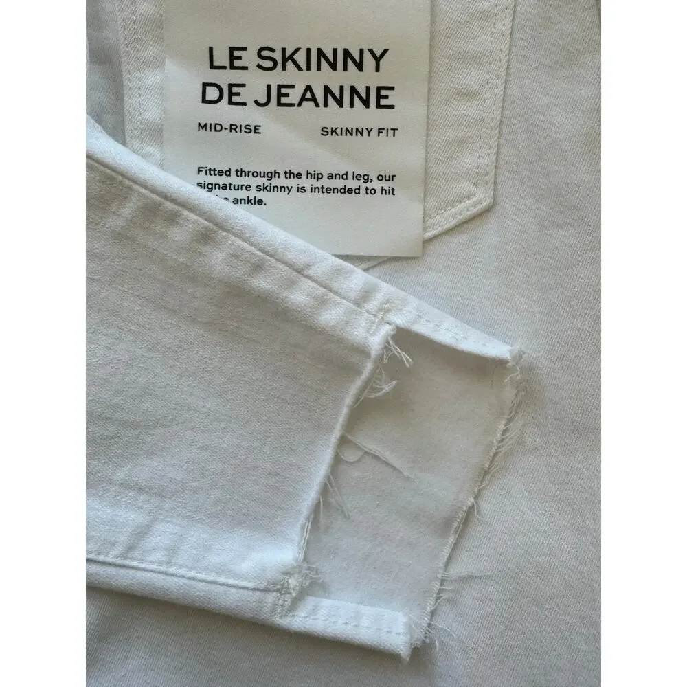 New ~ FRAME ~  Le Skinny De Jeanne Raw Stagger Mid-rise Jeans Size 24 - Picture 10 of 11